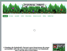 Tablet Screenshot of paintball-forest.fr