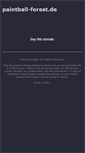Mobile Screenshot of paintball-forest.de